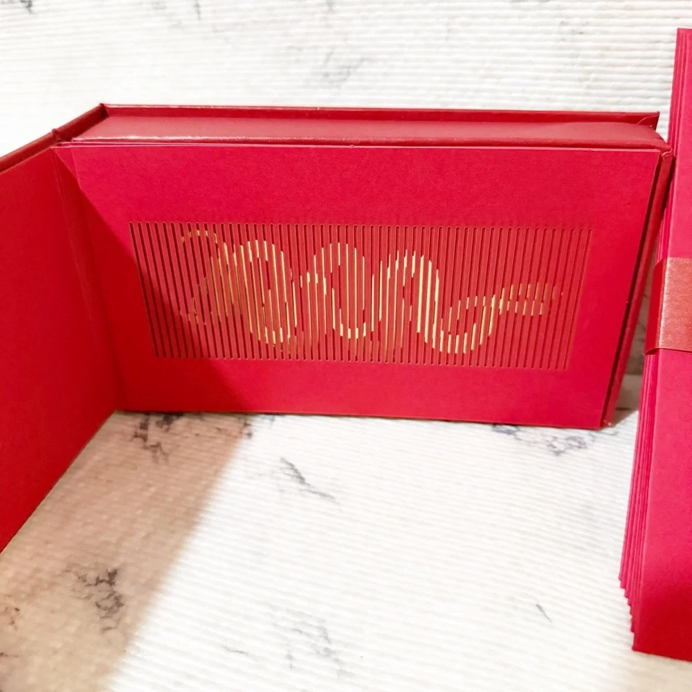 Christian Louboutin Moving Snake Barrier Grid Animation Box with Red Envelopes